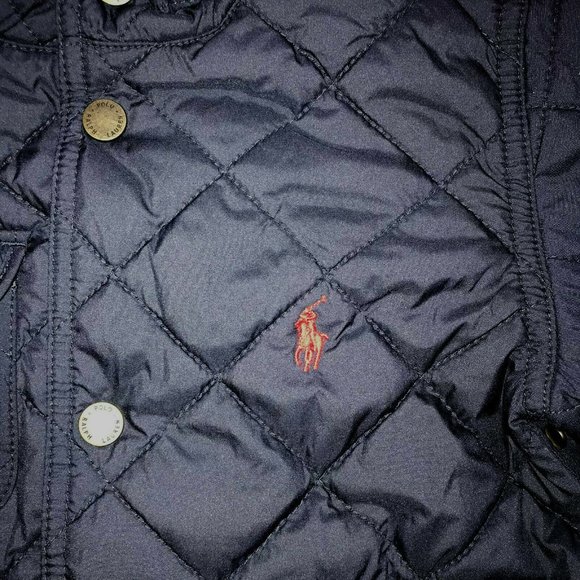 RALPH LAUREN QUILTED CAR COAT, Aviator Navy *NWT* - Picture 4 of 6